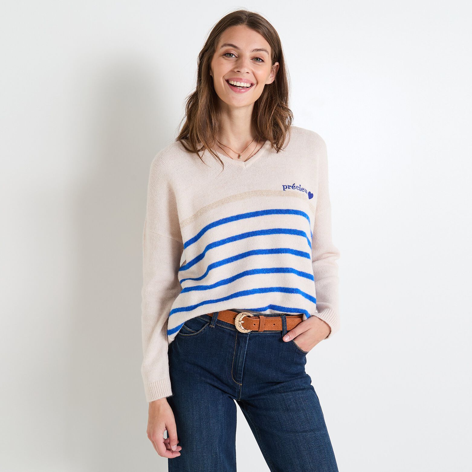 Ceinture croûte de cuir femme