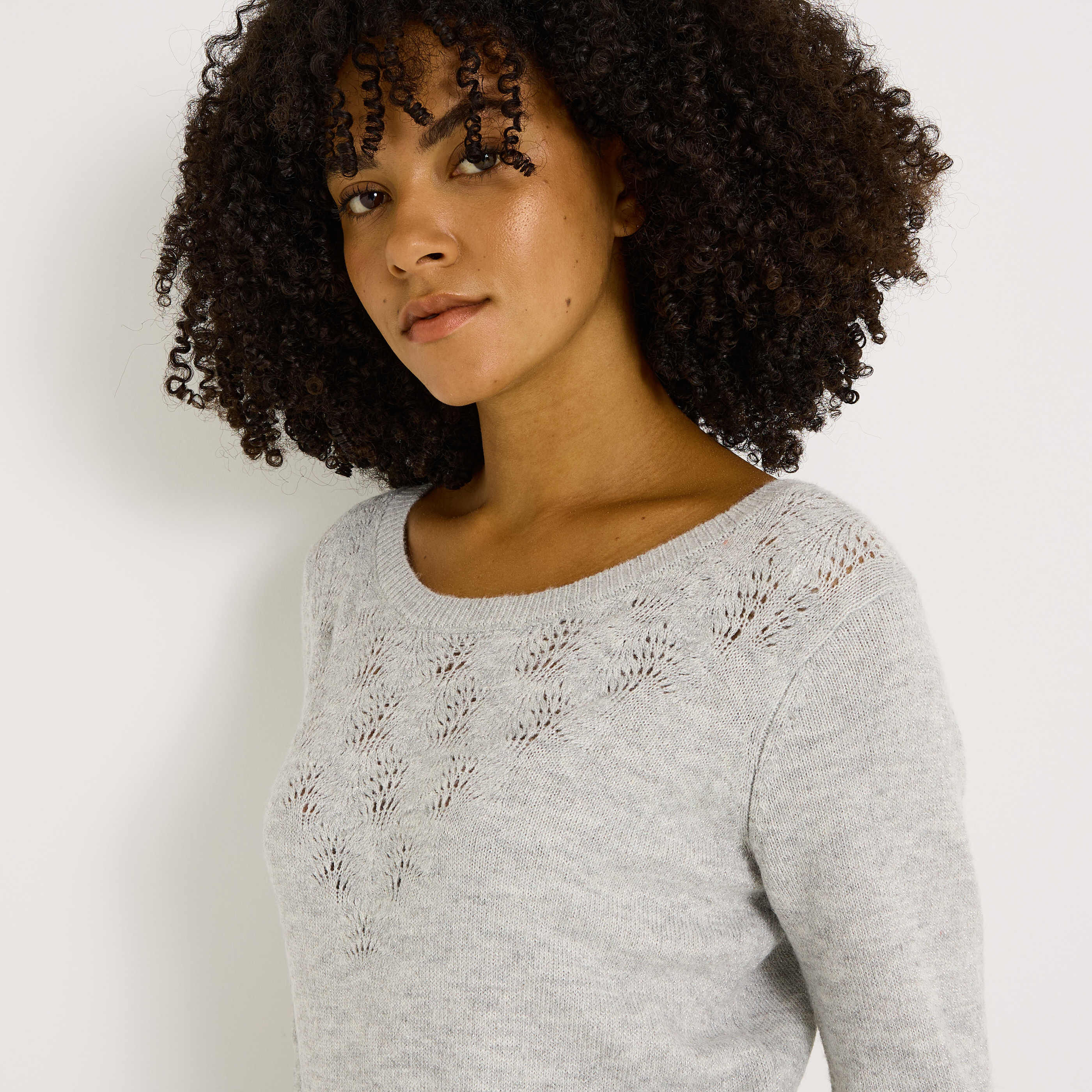 Robe pull manches longues femme