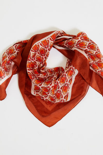 Foulard carré soie femme