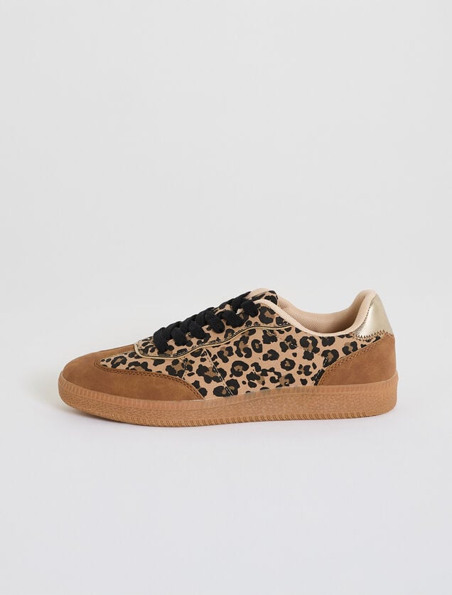 Baskets imprimé léopard femme