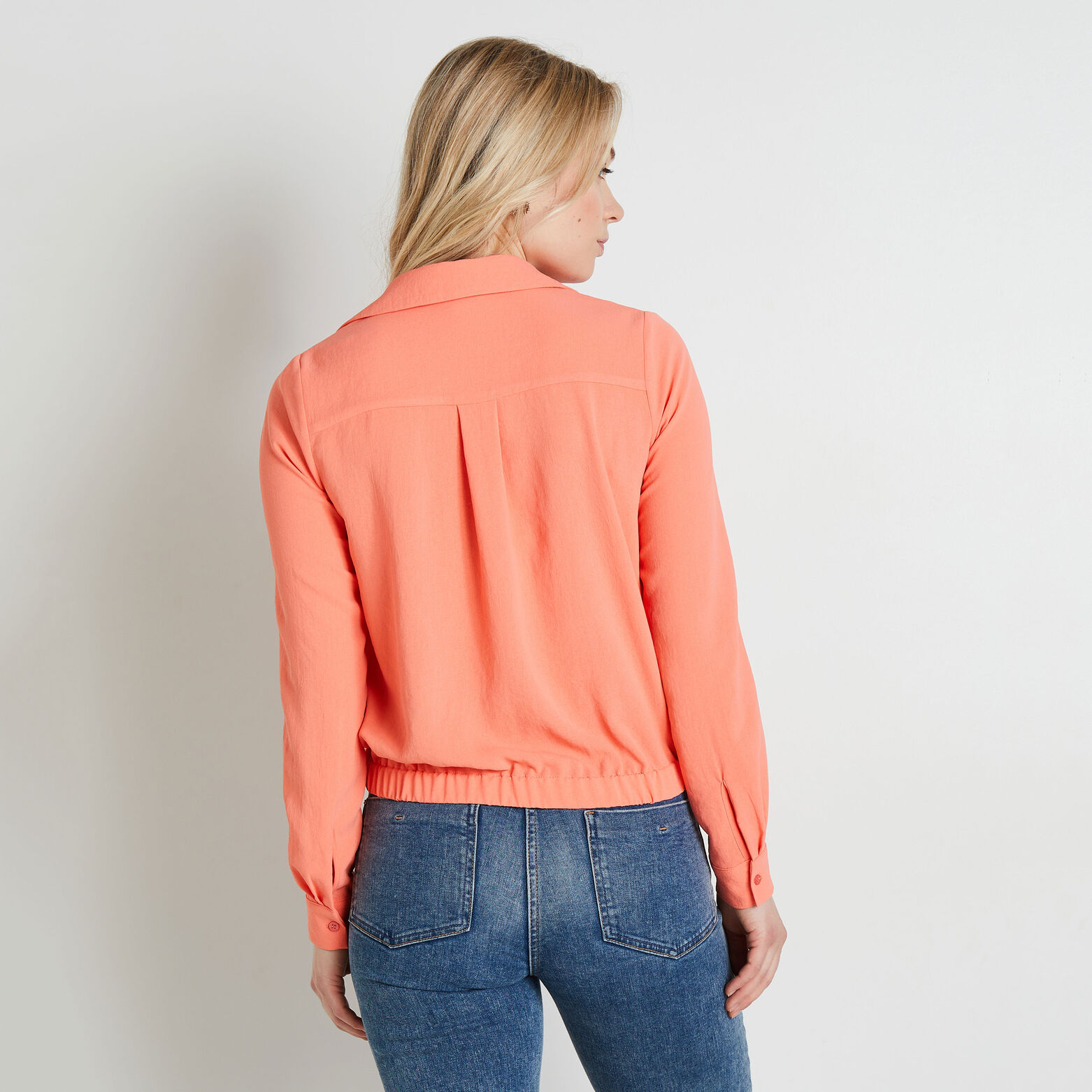 Blouse cache-coeur femme