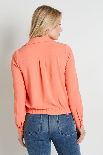Blouse cache-coeur femme