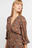 Robe mi longue imprimée femme