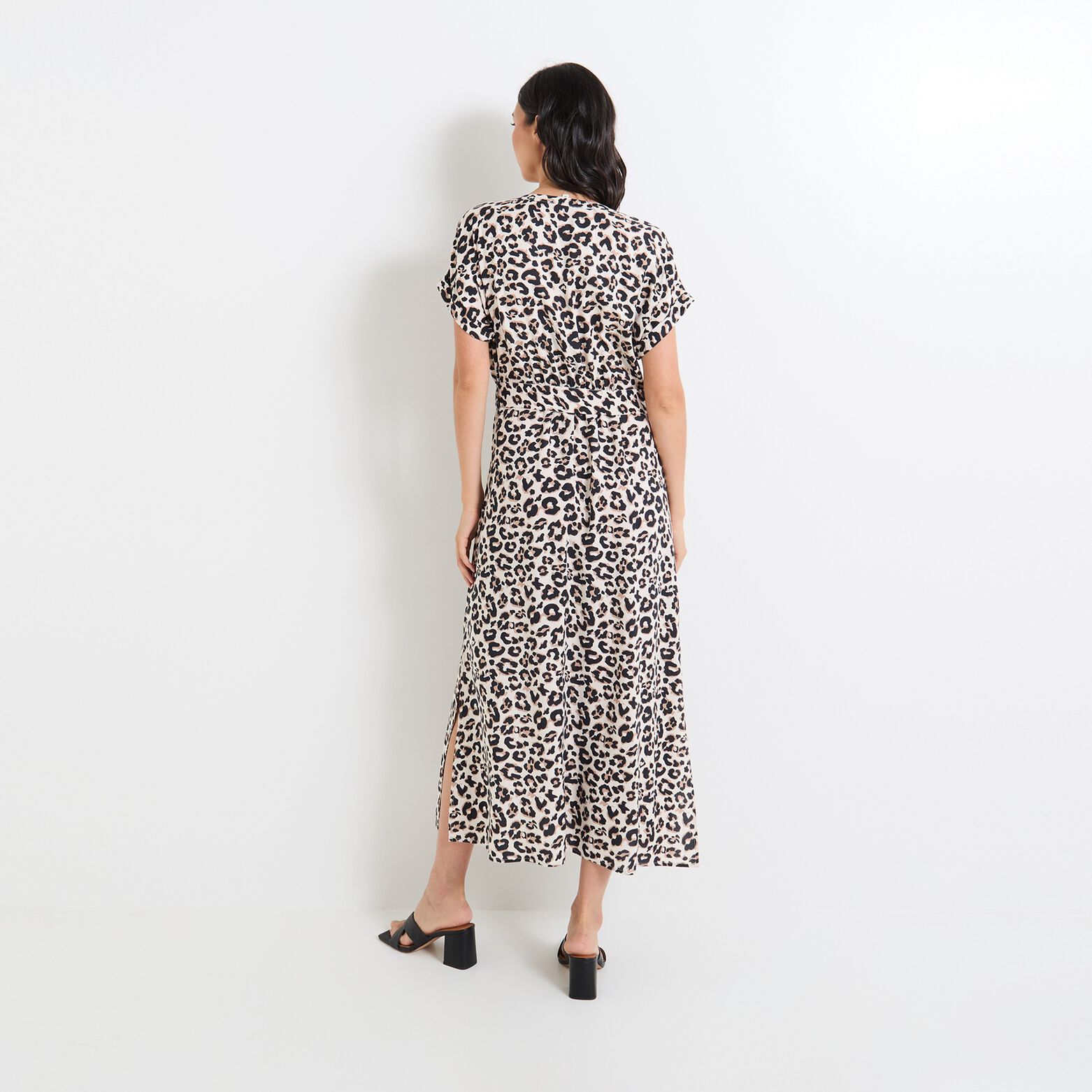 Robe longue imprimée femme