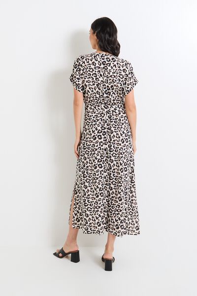 Robe longue imprimée femme
