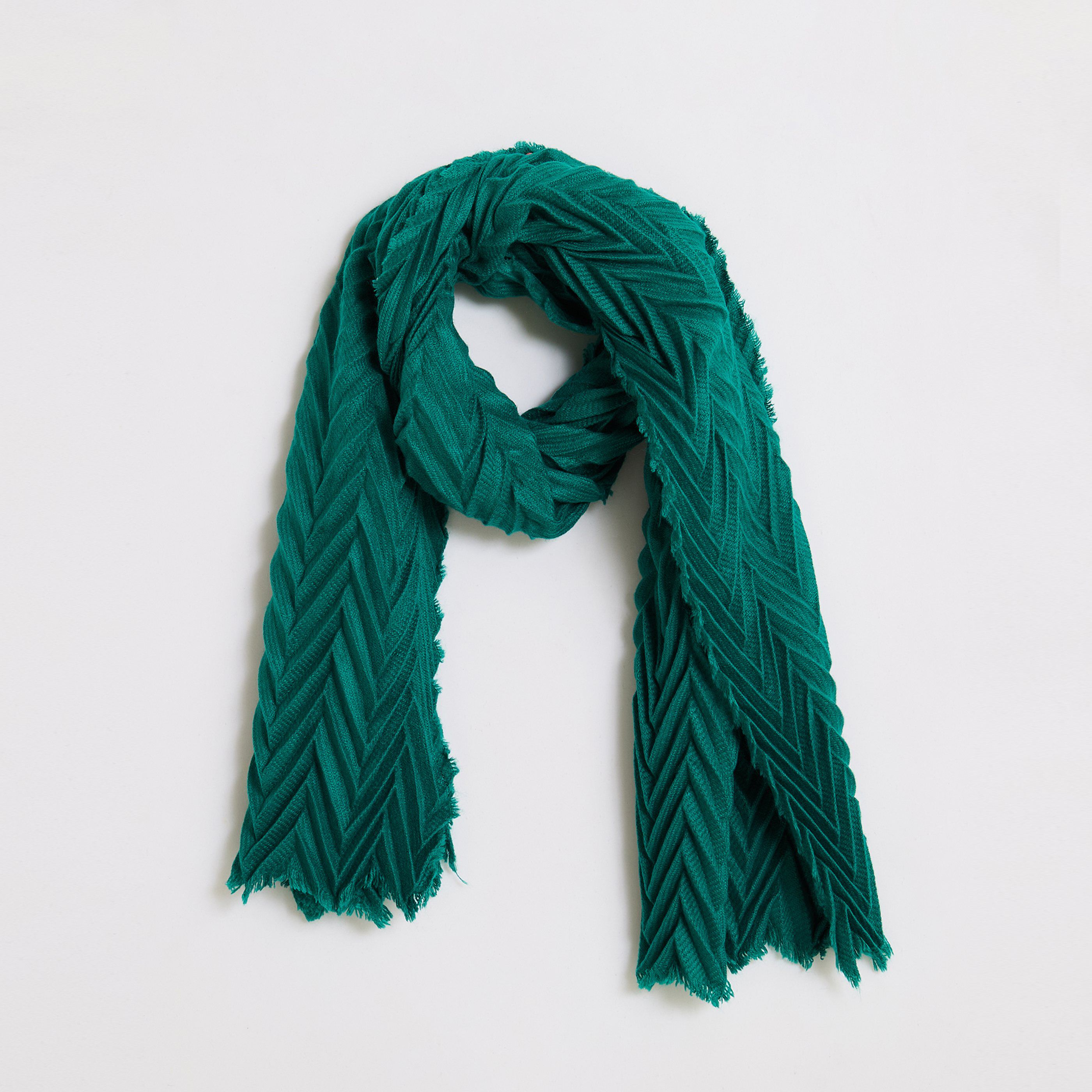 Echarpe pliss&eacute;e femme