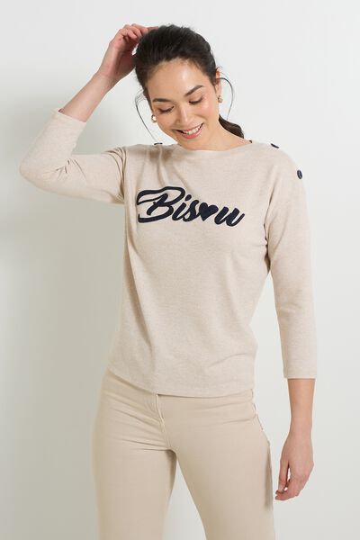 T-shirt col bateau femme