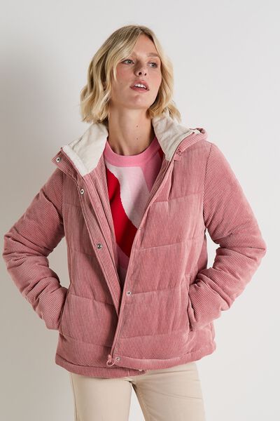 Doudoune velours femme