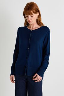 Gilet col rond femme