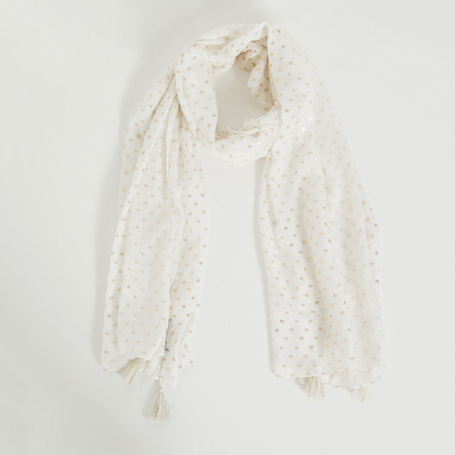 Etole motifs dorés femme