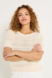 Pull en crochet femme