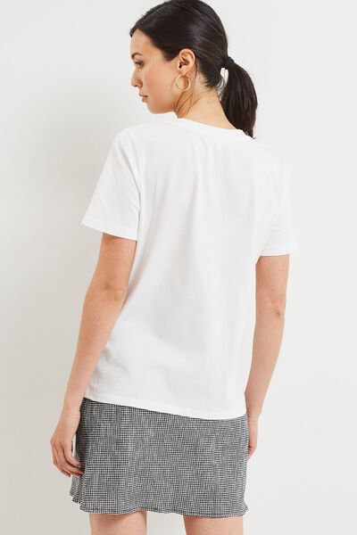 Tshirt imprimé coeur femme