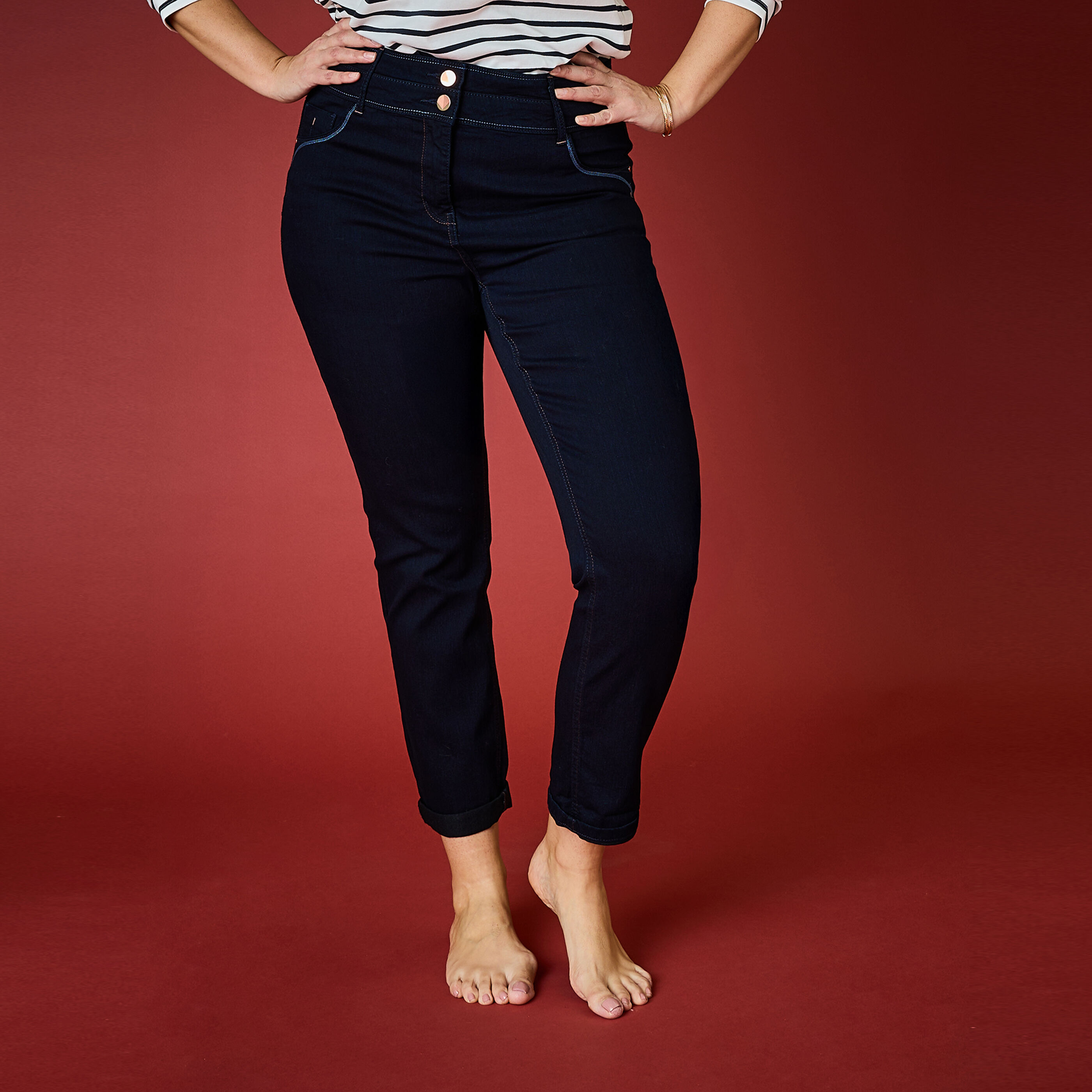 Jean raccourci HANOI R02 femme