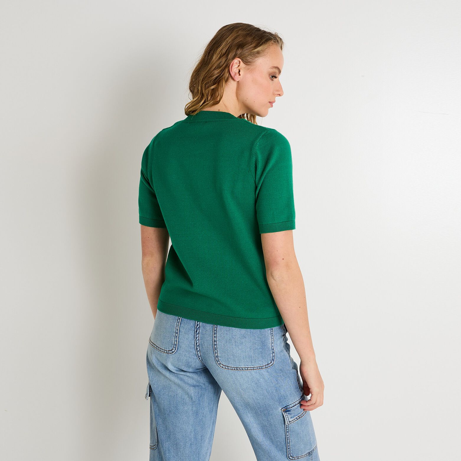 Gilet manches courtes femme