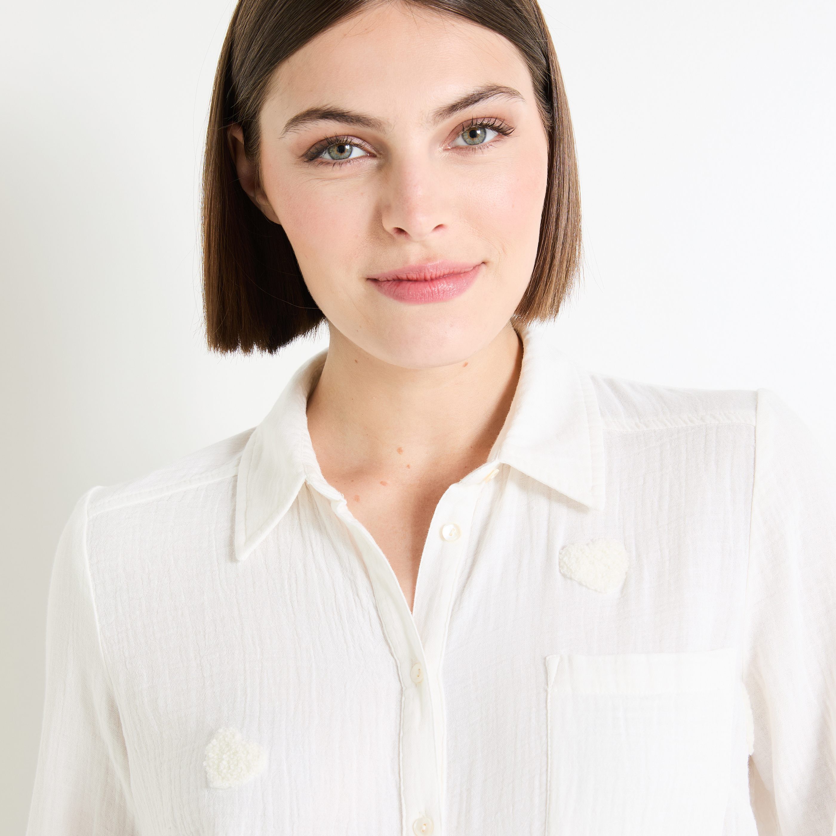 Chemisier manches longues femme