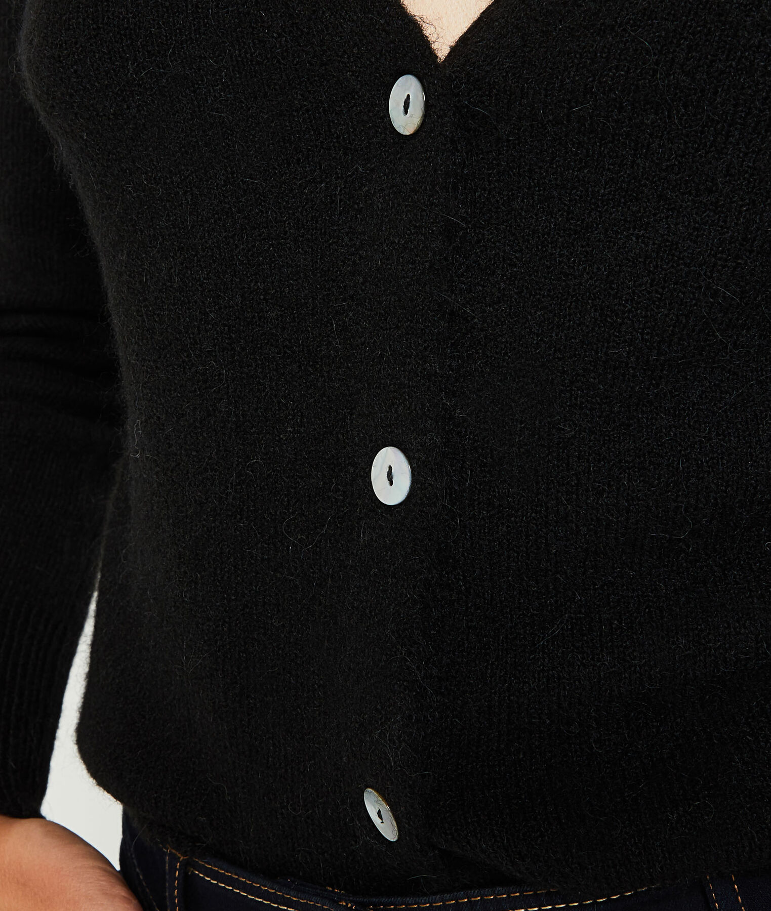 Gilet col V femme