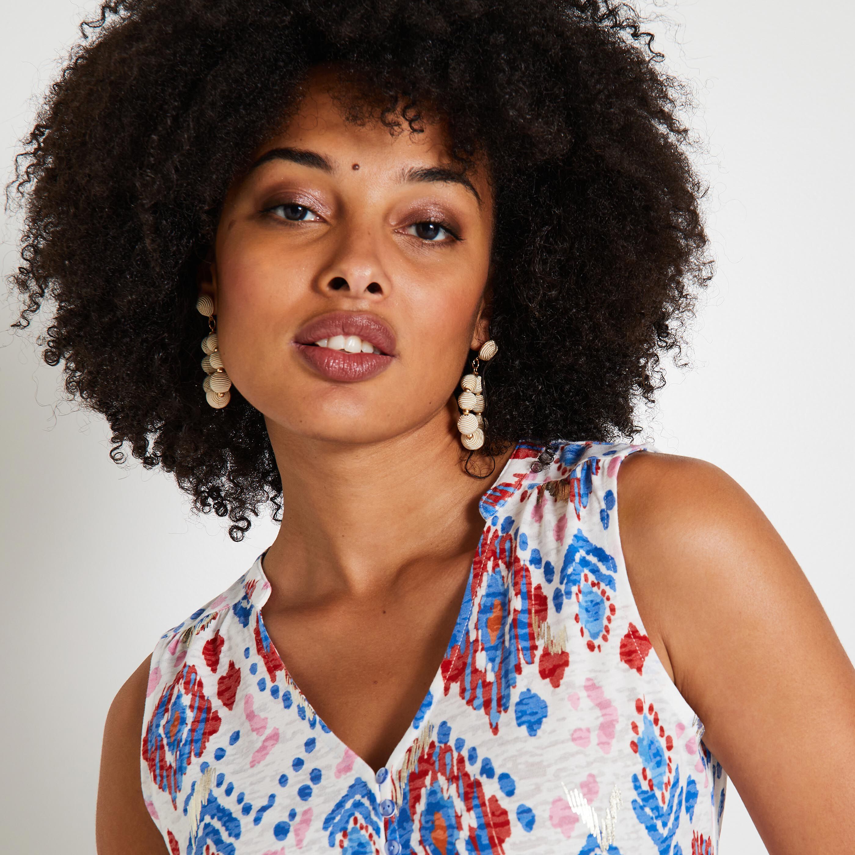 D&eacute;bardeur col mao femme