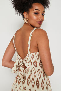 Robe longue imprimée femme