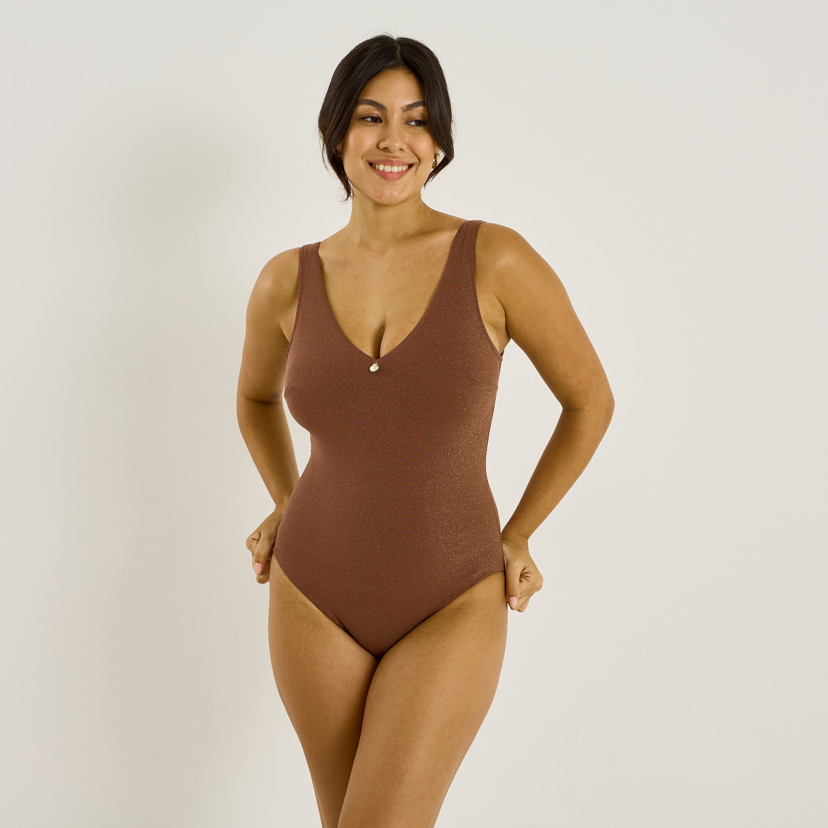 Maillot de bain 1 pi&egrave;ce brillant femme