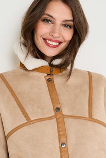 Manteau col montant femme