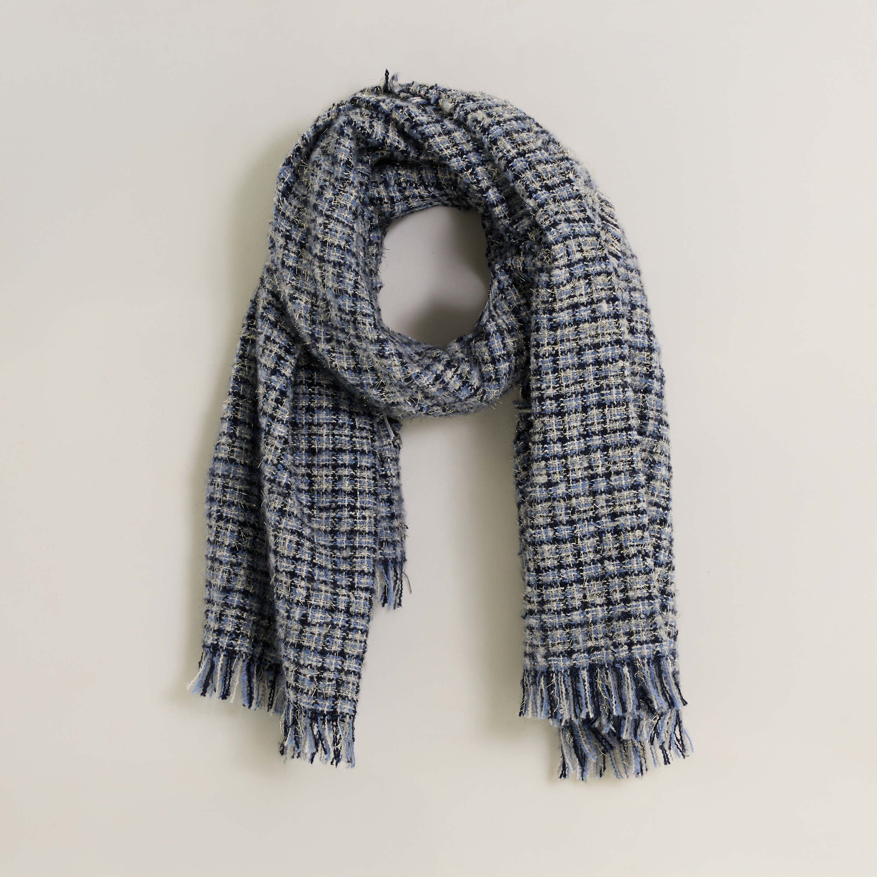 &Eacute;charpe &agrave; carreaux brillante femme