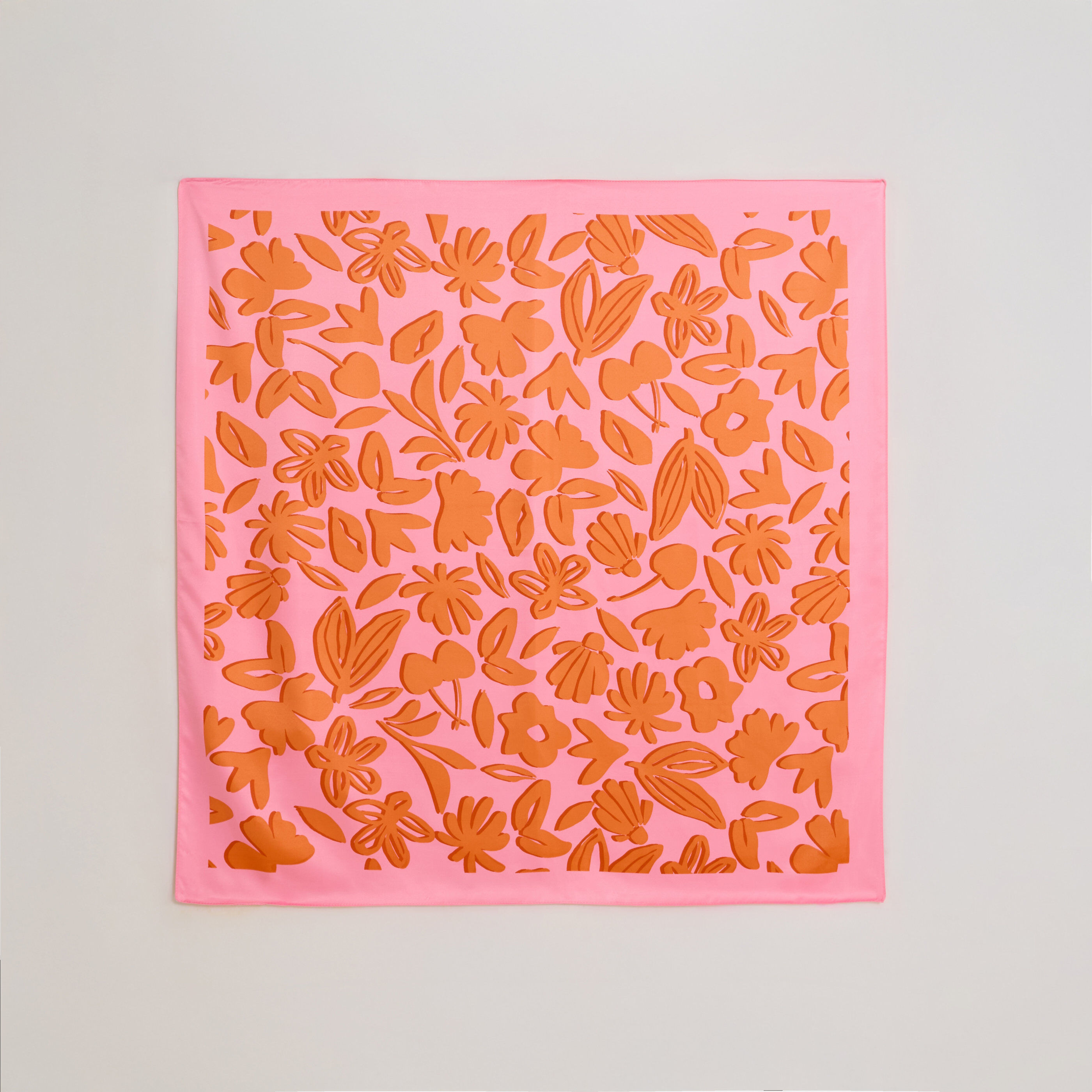 Foulard carr&eacute; bicolore femme