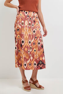 Jupe longue satin femme