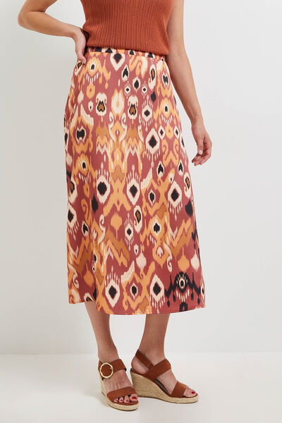 Jupe longue satin femme