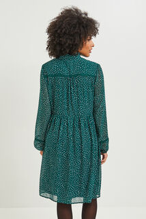 robe imprimée details macramé femme