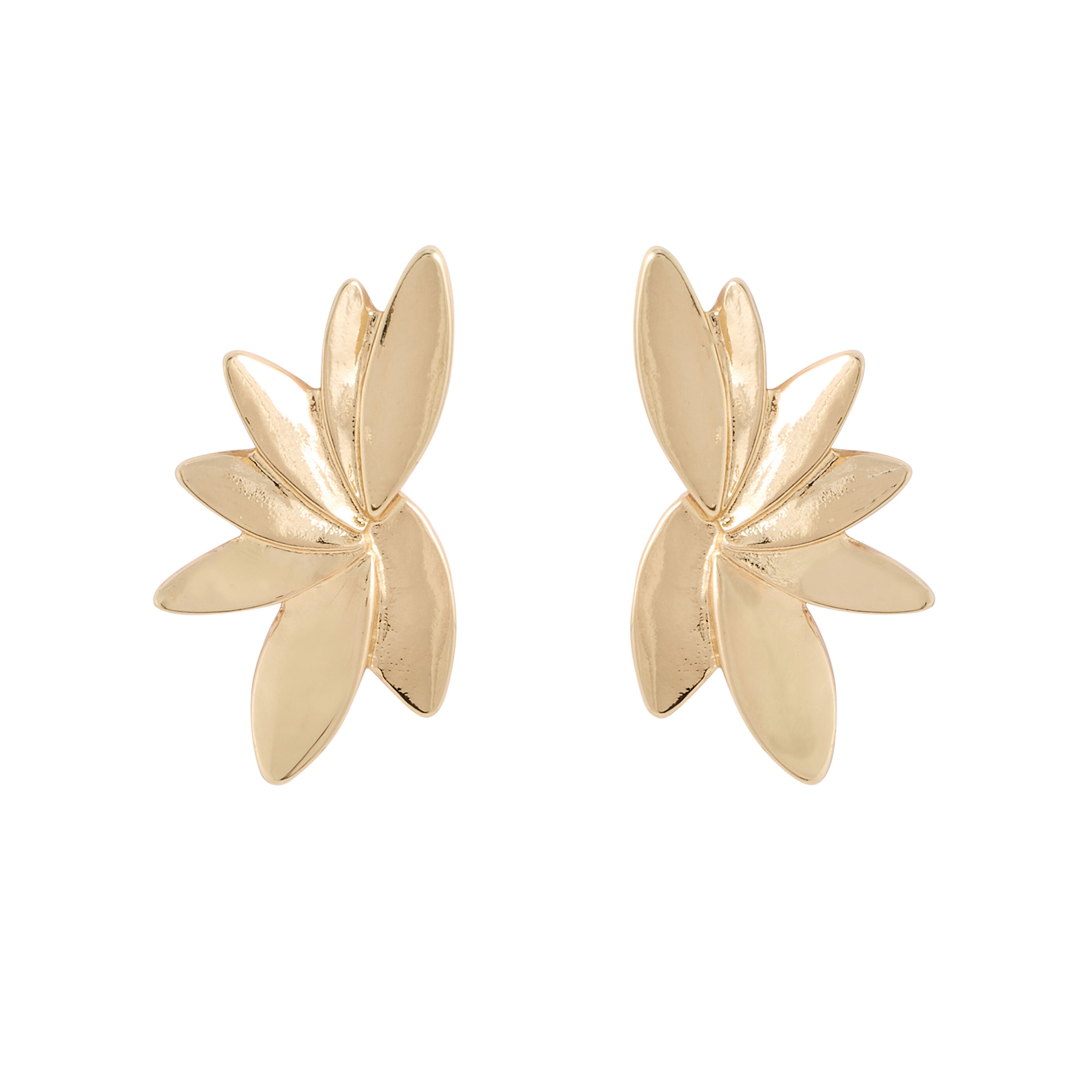 Boucles d'oreilles demi-fleurs femme