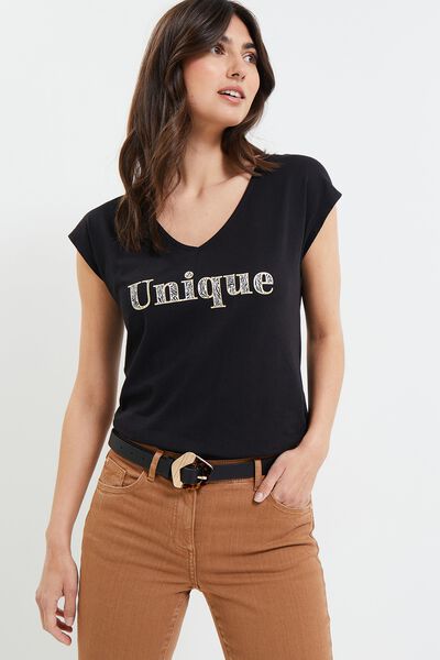 Tshirt à message femme