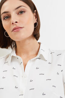 Chemise imprimée femme