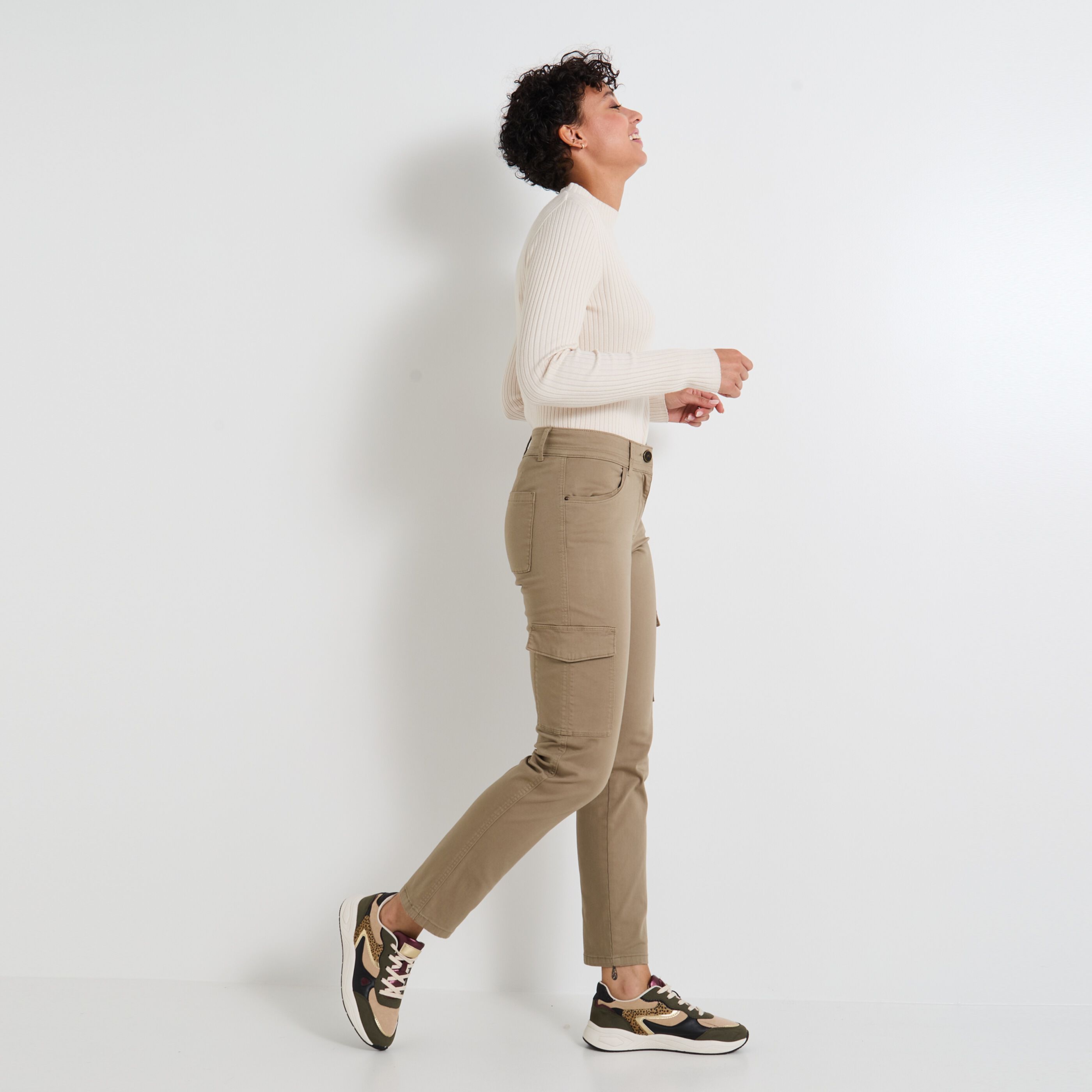 Pantalon cargo femme