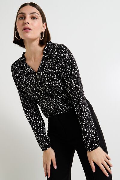 Blouse manches longues femme