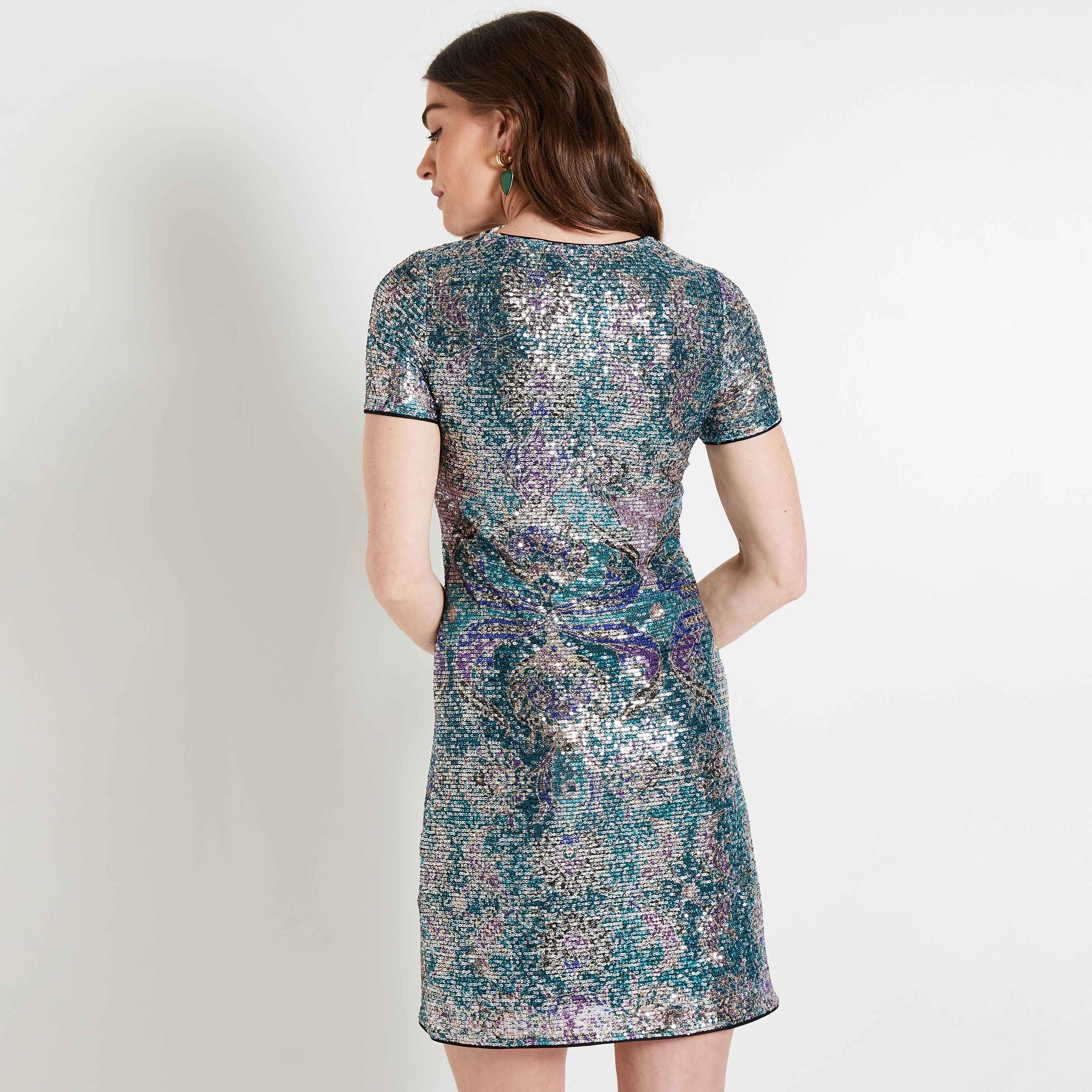 Robe &agrave; sequins femme