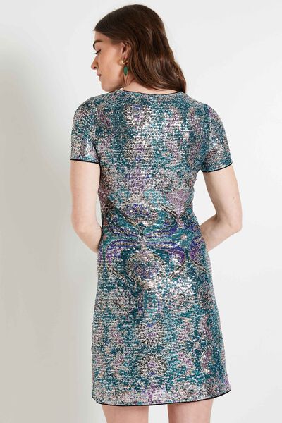 Robe à sequins femme