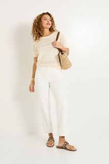 Pull en crochet femme
