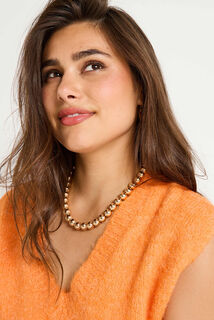 Pull sans manches col V femme