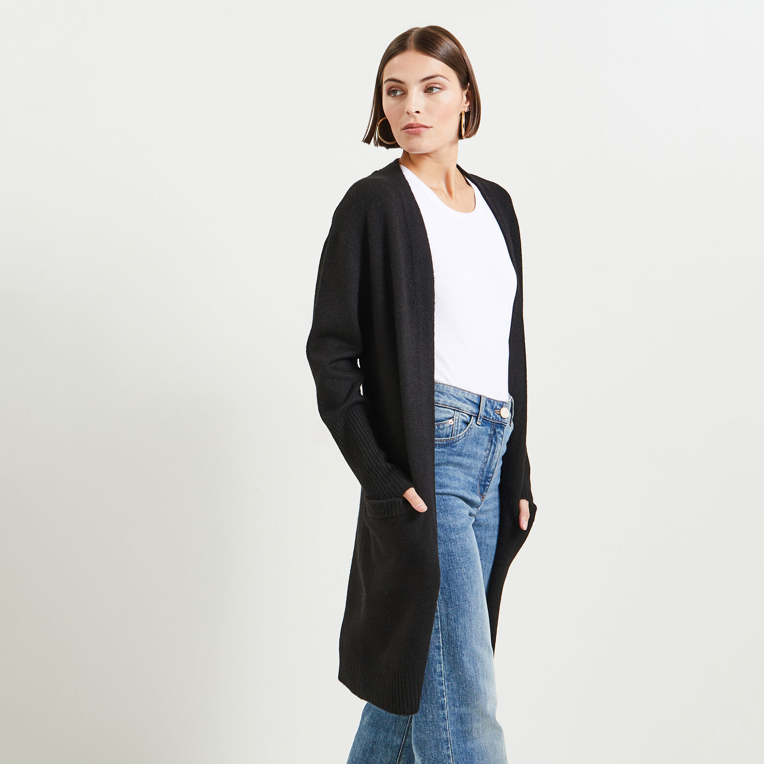 Gilet long femme