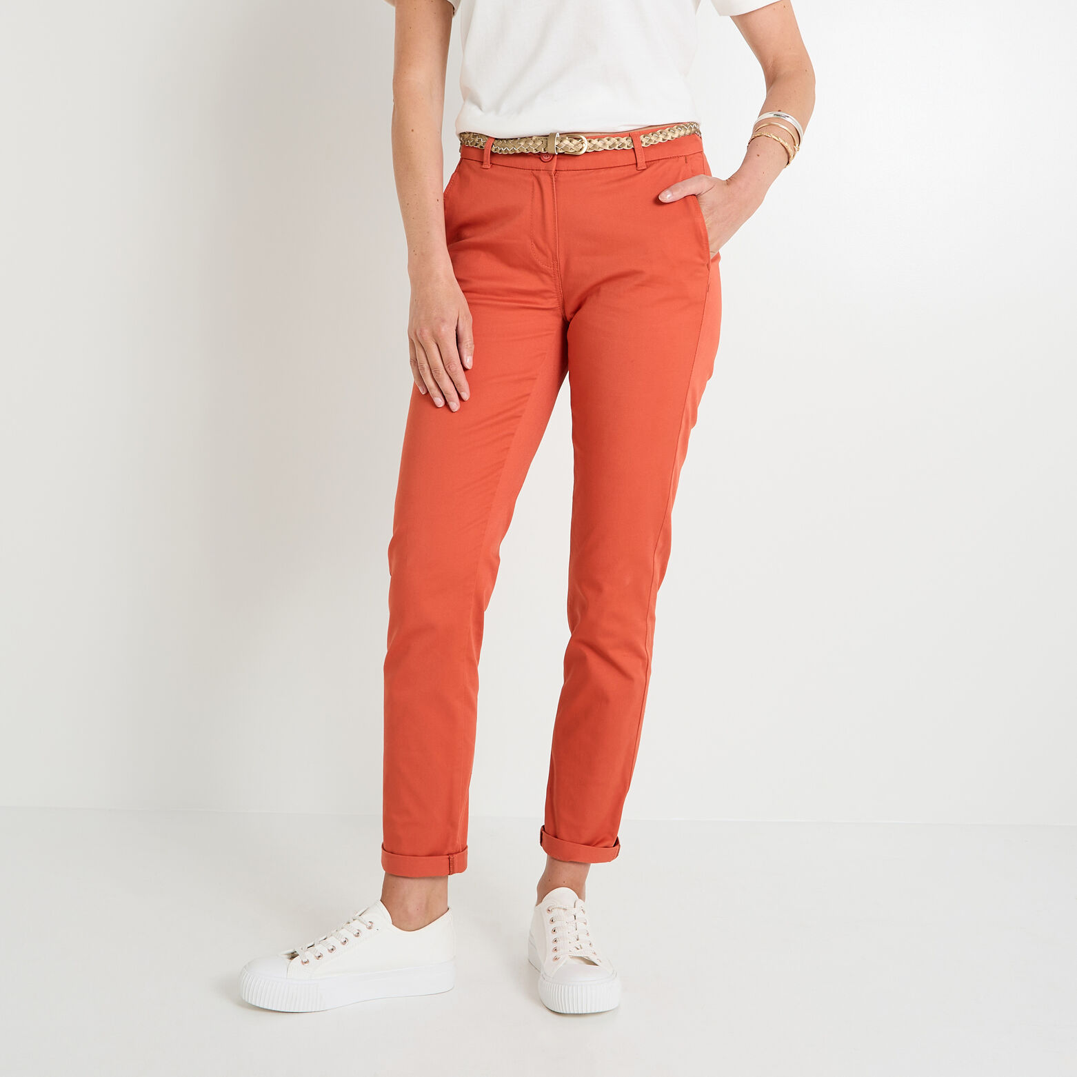 Pantalon chino femme