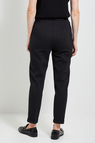 Pantalon cigarette maille femme