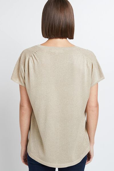 Pull manches courtes femme