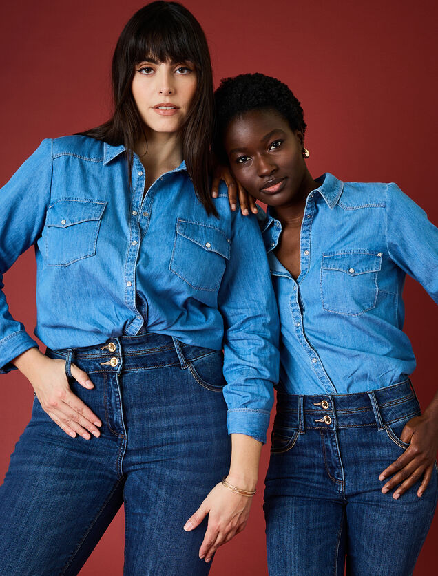 Chemise en jean femme