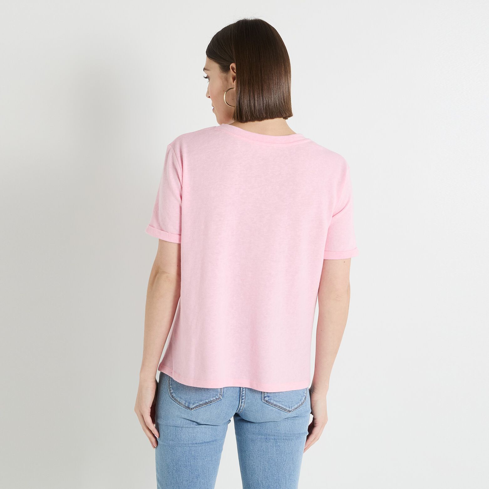 T-shirt col rond femme