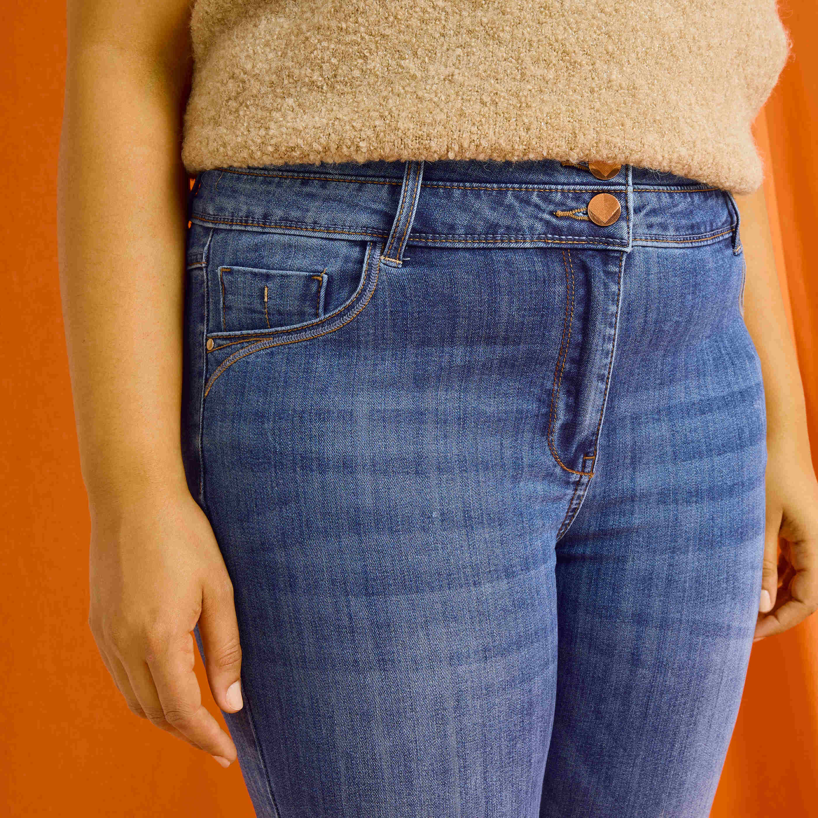 Jean raccourci HANOI R02 femme