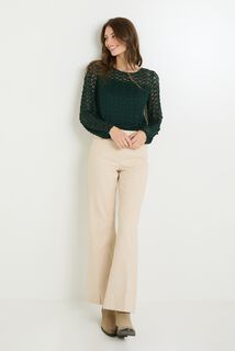 Blouse col rond femme