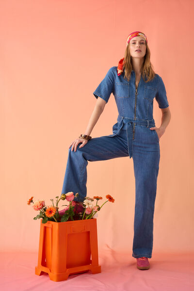 Combinaison en denim femme