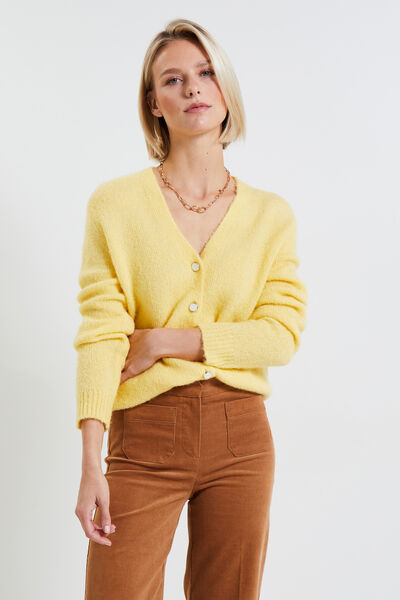 Gilet col V femme