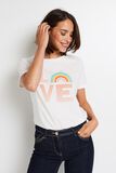 T-shirt col rond imprimé femme