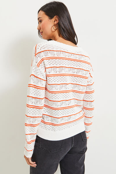 Pull crochet femme